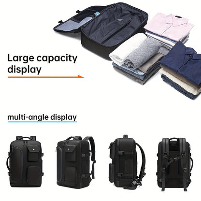 SWICKY 18-Inch Large Capacity Travel Backpack with Vacuum Compression, Air Cushion Design, Fits 16-Inch Laptop - Business & Casual Daypack