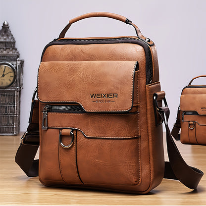 Genuine Leather Men's Crossbody Bag Vintage Shoulder Bags Business Handbags