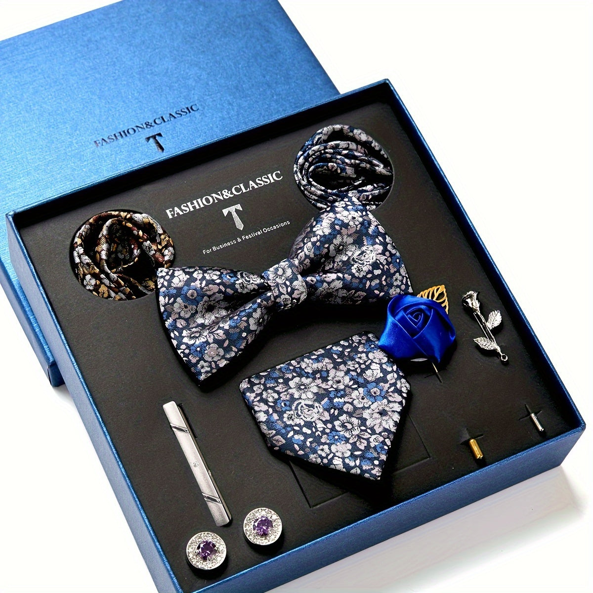 Passabin Men's Luxury Tie Set Box..