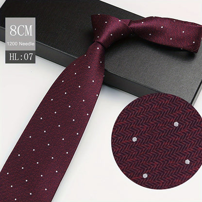 1pc Elegant Men's Polyester Necktie, 3.15inch Wide.