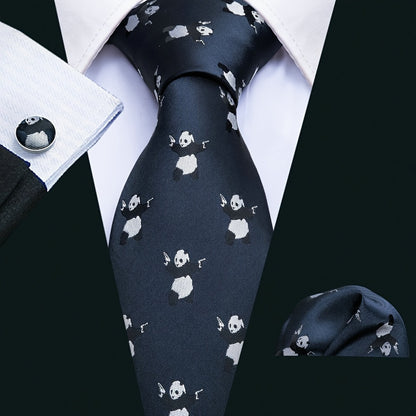 4pcs/set Men's Tie, Handkerchief And Cufflinks..