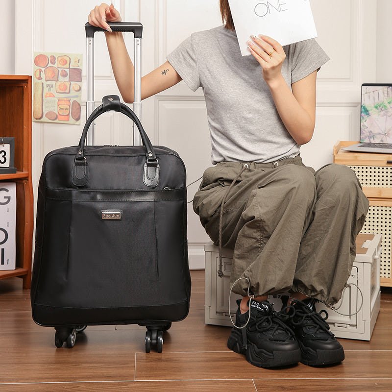 Fashionable Luggage Bag, Large Capacity Oxford Fabric Luggage With Trolley Handle, Four - Wheeled Travel Bag - Durable & Spacious - For Business & Leisure Travel - Ideal Gift for Frequent Travelers - buythingsusa