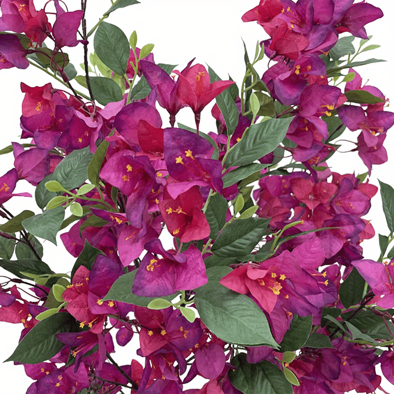 3.94ft Lifelike Artificial Bougainvillea Tree with Real Touch Leaves - Vibrant Pink Flowers, Ideal for Home Decor and Photography Studio Atmosphere, Artificial Floral Tree for Home Decor
