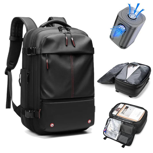 Men Travel Backpack vacuum compression 17 inch Laptop Backpack Business Large Capacity school Backpack Expanded Hiking backpack - buythingsusa