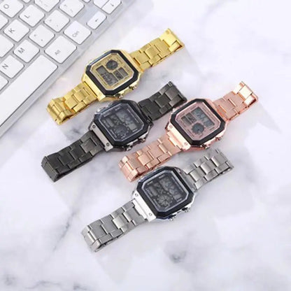 Men Watches Waterproof Military Sports Watch Stainless Steel Business Digital Watch LED Alarm Clock Sport Wristwatch Relogio - buythingsusa