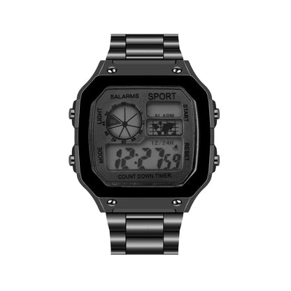 Men Watches Waterproof Military Sports Watch Stainless Steel Business Digital Watch LED Alarm Clock Sport Wristwatch Relogio - buythingsusa