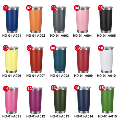 Multi-Colored Stainless Steel Tumbler