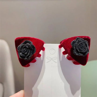 New Cute Plush Cat Claw Hairpin Simple Sweet Girl Baby Small Clasp Clips Children Star Clip Headwear Hair Clips Kids Accessories - buythingsusa