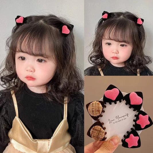 New Cute Plush Cat Claw Hairpin Simple Sweet Girl Baby Small Clasp Clips Children Star Clip Headwear Hair Clips Kids Accessories - buythingsusa