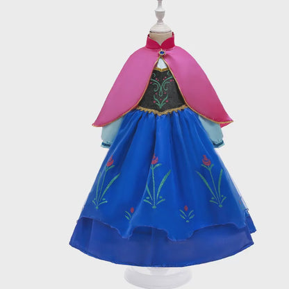 Girls Princess Dress Kids Cinderella Snow White Aurora