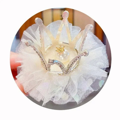 Princess Children Girl Hairpin Sweet Vintage 3D Crown Hair Clip for Kid Girl Birthday Party Decroative Hair Pin Little Girl Gift - buythingsusa