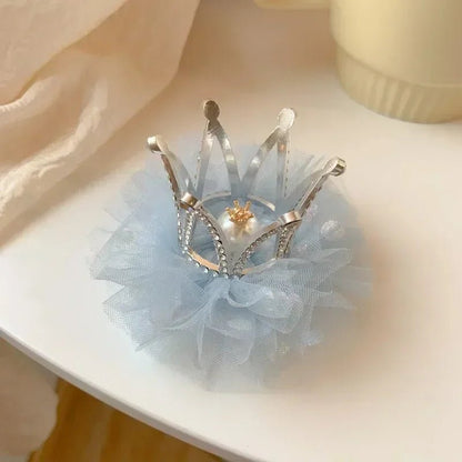 Princess Children Girl Hairpin Sweet Vintage 3D Crown Hair Clip for Kid Girl Birthday Party Decroative Hair Pin Little Girl Gift - buythingsusa