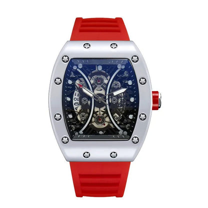 Reloj deportivo luminoso para hombre, cronógrafo de marca de lujo, esfera de barril de vino, brillo nocturno de moda, calendario, L146 - buythingsusa