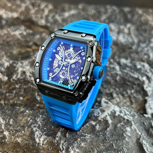 Reloj deportivo luminoso para hombre, cronógrafo de marca de lujo, esfera de barril de vino, brillo nocturno de moda, calendario, L146 - buythingsusa