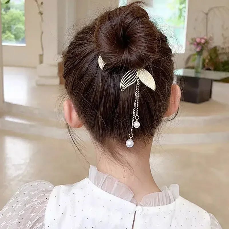 Shiny Angel Wing Animal Ears Baby Hair Clip Elegant Tassel Pearl Hairpins Ponytail Headband for Women Girl Kids Hair Accessories - buythingsusa