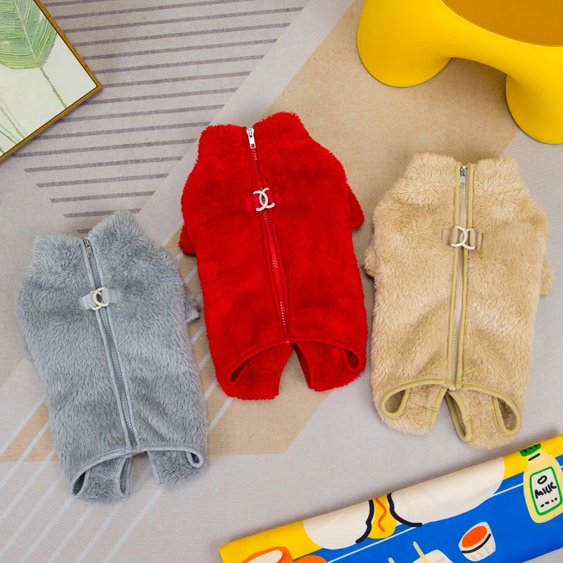 Winter Dogs Jumpsuit Coat with Back Zipper