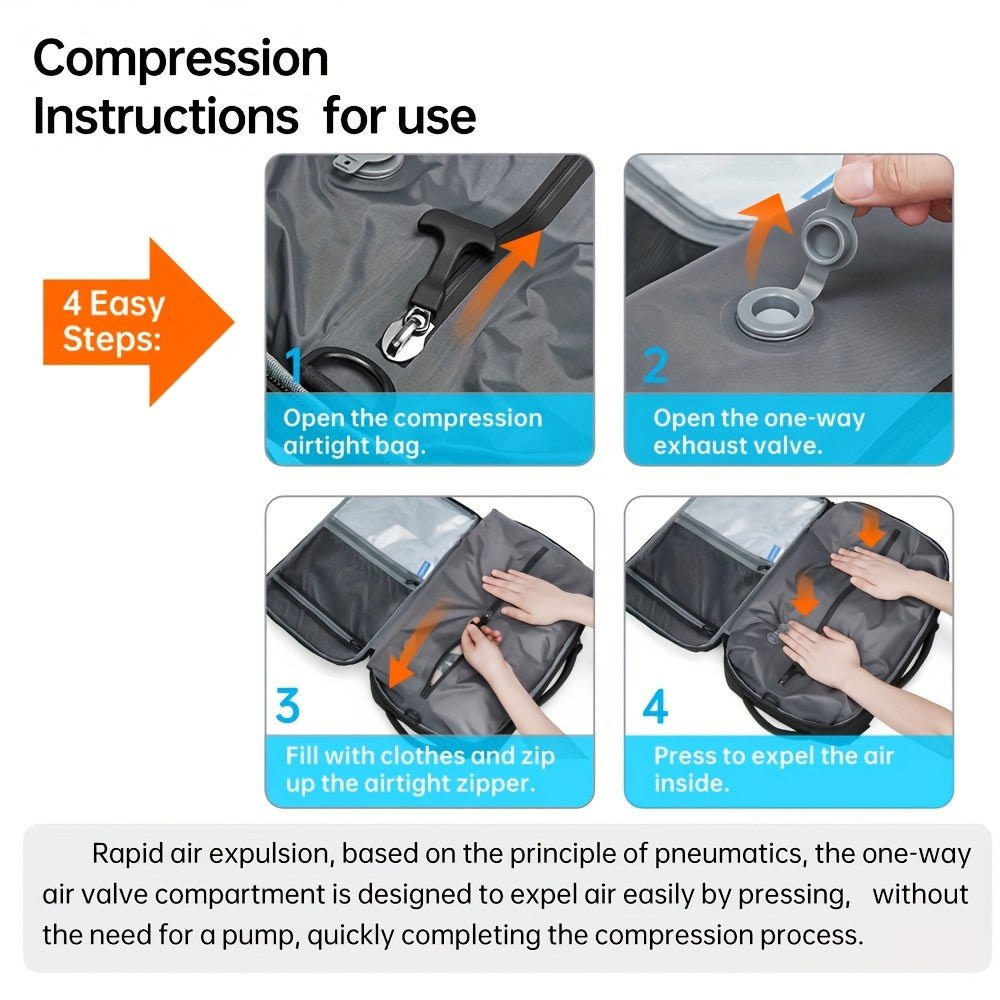 SWICKY 18 - Inch Large Capacity Travel Backpack with Vacuum Compression, Air Cushion Design, Fits 16 - Inch Laptop - Business & Casual Daypack - buythingsusa