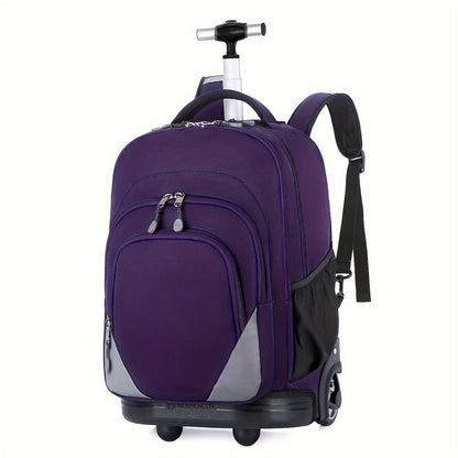 Travel Backpack With Wheels, Large Capacity Luggage Bag, Multi - functional Rolling Backpack For Business Trips Travel - buythingsusa