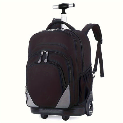 Travel Backpack With Wheels, Large Capacity Luggage Bag, Multi - functional Rolling Backpack For Business Trips Travel - buythingsusa
