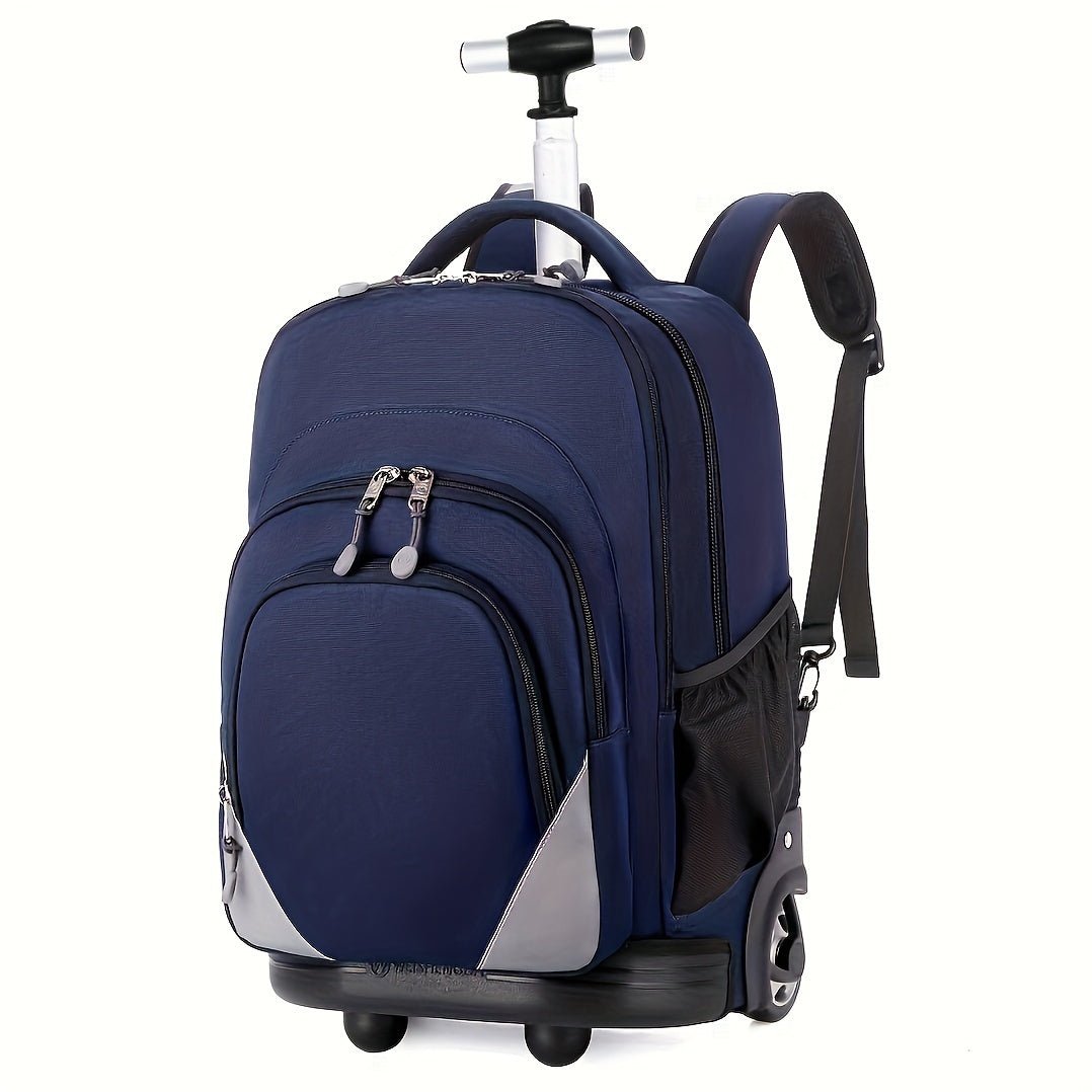 Travel Backpack With Wheels, Large Capacity Luggage Bag, Multi - functional Rolling Backpack For Business Trips Travel - buythingsusa